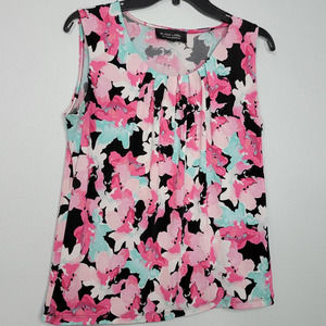 M Black Label by Evan Picone Floral blouse CC